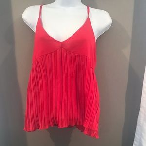 Flowery racer back top